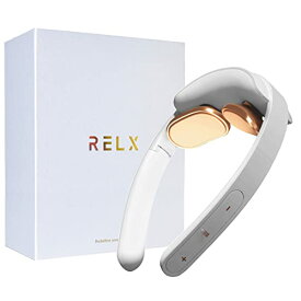 RELX リラクゼーション器 EMS 温熱(国内メーカー) 超軽量72g コードレス プレゼント ギフト ネックウォーマー 静音 (パールホワイト)