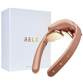 RELX リラクゼーション器 EMS 温熱(国内メーカー) 超軽量72g コードレス プレゼント ギフト ネックウォーマー 静音 (ローズゴールド)