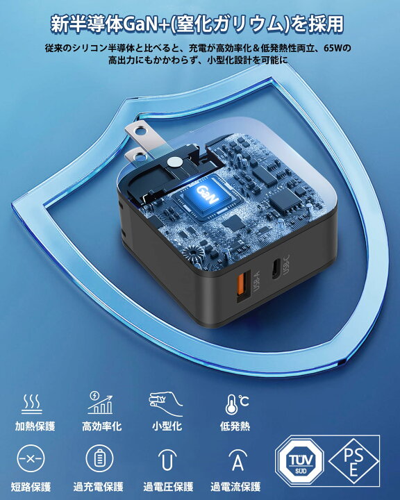 楽天市場】Surface 充電器 65W サーフェス 充電器 PD対応 Surface 充電 