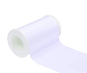 RA:【IDECORRIBBONS】幅100mm 両面サテンリボン 長さ4.5m #029ホワイト