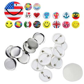 RA: iimono117 缶バッチマシーン 素材のみ58mm100個 缶バッヂ 製造機 バッジ素材 オリジナルバッチ 手芸 ハンドメイド キット プロ 仕様 業務用