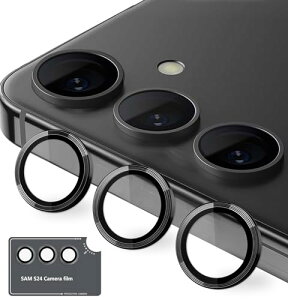 RA: Kakuki for Galaxy S24 �p �J�����t�B���� [Kakuki] �M�����N�V�[S24 (SC-51E / SCG25) �J�����ی�t�B���� ���^ �����K���X �ϏՌ� �Ɨ��^ �I�o�I�[�o�[�h�~ �A���~���� �J�����J�o�[ (�u���b�N, Galaxy S24