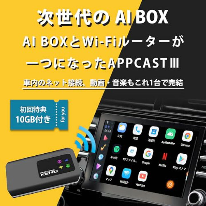 楽天市場】RA: 【】 KEIYO APPCAST3 エーピーピーキャスト3 車で 