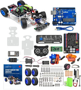 OSOYOO Arduinop AhDC[m UNO {bg J[ X}[gJ[ Lbg T[{ XeAO bN DIY Lbg Bluetooth ͋[^] Wi-Fi IOT I[ghCu C++ Rs[^[ vO~Ow