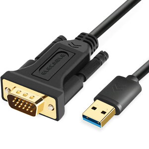 USB - VGA�A�_�v�^�[�P�[�u�� 2M Mac OS Windows 11/10/8/7 USB 3.0 - VGA�I�X 1080P ���j�^�[�f�B�X�v���C �r�f�I�A�_�v�^�[/�R���o�[�^�[�R�[�h(2m)