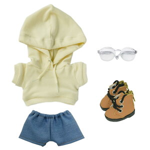 niannyyhouse 10cm 15cm 20cm ぬいぐるみ 服 ルーズフィット パーカー ジーンズ メガネ 靴 着せ替え 綿人形 アクセサリー (a8, 15cm)