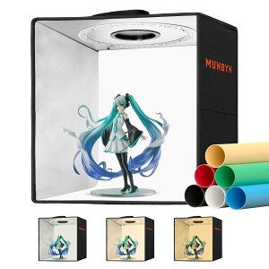 MUNBYN Be{bNX 30cm Beu[X ܂肽 ȈՃX^WI ʐ^B锠 Lbg \120LEDCg Beu[X Cg{bNX 6̏iBewii//IW///j ʃI