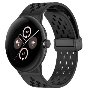 �yPONATTENO�z�����o���hFor Google Pixel Watch 2 �p �V���R���� �\�t�g�ȃX�|�[�c�o���h �X�g���b�v �ʋC�o���h �h�� M�T�C�Y�j�����p (�u���b�N)