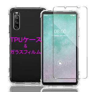 Wekrsu Ή Xperia 10 III SO-52B / SOG04 / A102SO p P[X + KXtB _ TPU Jo[ S UMH ςɂ {Ɏq tB KX dx9H ߗ Uh~ [ SʕیJ