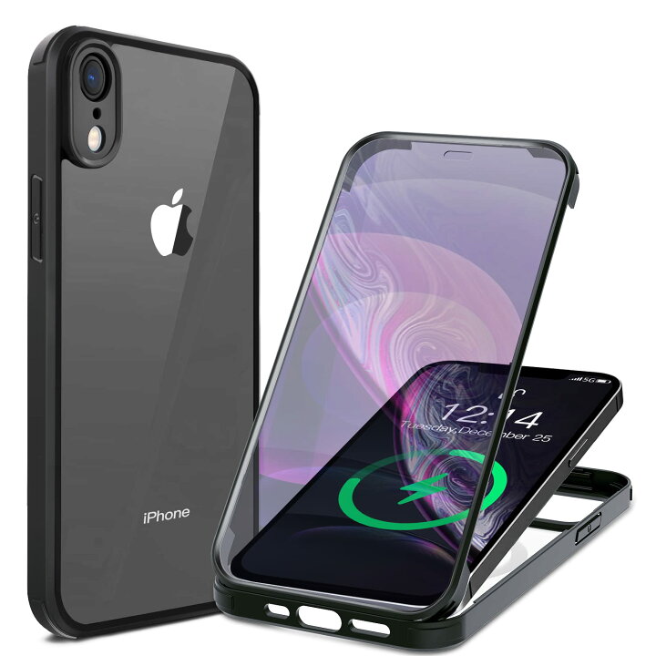 楽天市場】HAUTRKBG iPhone XR 用ケース 全面保護 [両面強化ガラス 