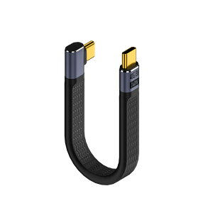 �Z��USB Type-CtoC �P�[�u�� 40Gbps�����f�[�^�]��&PD�Ή�240W/5A�}���[�d& 8K@60Hz�f���o�� �T�C�h�x���h USB-C to USB-C �P�[�u�� ��13cm USB�P�[�u�� �t���b�g�P�[�u��