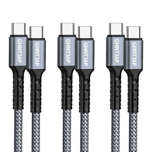 GHNTJAP USB C to USB C P[u 1M y3{Zbgz ^Cvc P[u PDΉ 60W}[d f[^] Type C to Type C iPhone15/iPad/Galaxy/PixelΉ