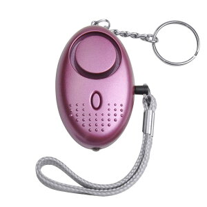 Iseebiz 防犯ブザー 防犯警報器 140dB大音量警告 痴漢防止 警報アラーム 卵 小型 カバン飾り 5色選べる LEDライト付き 通学や通勤、夜ラン派にお勧め (パープル)