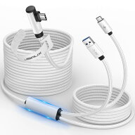 JSAUX リンクケーブル 16フィート 充電対応 Meta Quest 3S/Quest3/2/Proアクセサリー【再生中の充電】USB…