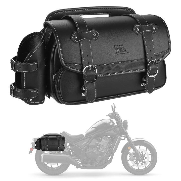 楽天市場】KEMIMOTO サイドバッグ 9L マフラー対応 干渉なし バイク用 