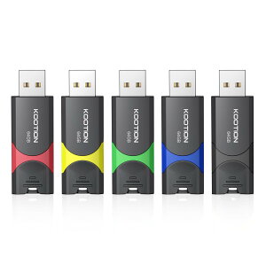 KOOTION USB 64GB 5Zbg USB2.0 XCh PS4mF [XeBbN tbViubNAԁAu[A΁ACG[j