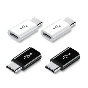 Micro USB to Type-CϊA_v^ 4Zbg }[d f[^[] OTG@\ microRlN^ AhChP[uA_v^[ }CN USB2.0 A_v^[ RlN^ (2zCg+2ubN)