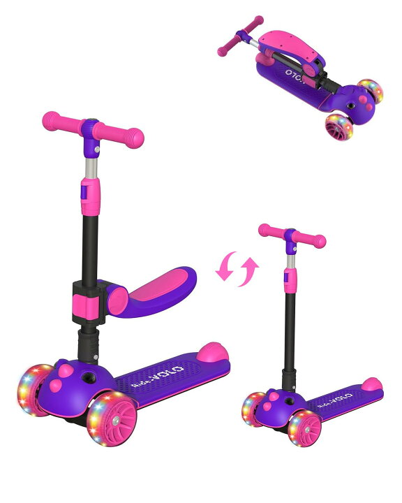 楽天市場】キックスクーター 子供用 キックボード RideVOLO 2way三輪車 