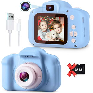POSO LbYJ qp fW^J qǂgCJ ̎q j̎q  1080P HD^ 32GB SDJ[h2.0C`IPS8{Y[ 800mAh̃obe[^C}[Be 3`9 q̓ a 
