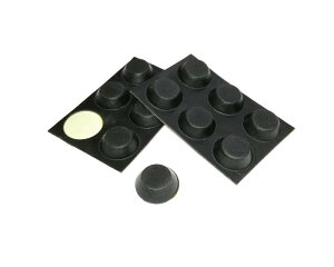 monofive ゴム足(12個)粘着式 13mm×4.5mm 電子機器ケース・キャビネット用 (滑り止め・減振・傷防止) MF-RUBF12