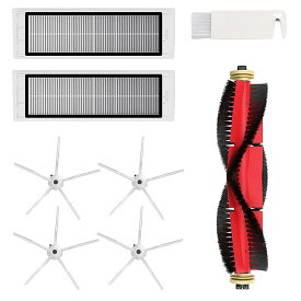 S6 MaxV /S6 /S6 Pure /S5 Max /E5 /E4 交換用 アクセサリーキット ロボロ対応 日本語在中 消耗品（8点セット）メインブラシ1本 サイドブラシ4個 エアフィルター2個 メンテナンスブラシ1個