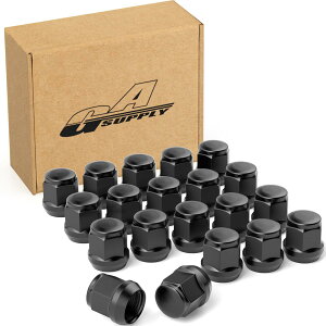 GAsupply ���O�i�b�g M12 x P1.25 �z�C�[���i�b�g �e�[�p�[��60° ����25mm 19HEX �j�b�T���E�X�o���E�X�Y�L�ɑΉ� �X�`�[���� 20�Z�b�g �u���b�N