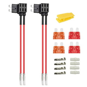 KILIGEN�g 2��12V/24V�W���f���A���|�[�g�q���[�Y�^�b�v��H�ǉ��A�~�f�B�A��ATS�s�M�[�o�b�N�u���[�h�q���[�Y�z���_�[�A�f���A�����C���[�n�[�l�X�t���A4�i5A/10A�j�W���q���[�Y����уq