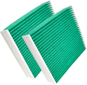 HooMoo スペーシア MK32S/MK42S エアコンフィルター ワゴン R (MH34s MH44s) フレア (MJ34S MJ44S) フレアワゴン(MM32S MM42S) 交換用 フィルター HA25S HB25S 特殊5層構造 活性炭入り 適合品番 95860-72M01等 2個入り