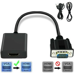 ϊ A_v^ VGA HDMI o ϊ P[u 1080PΉ o ] RpNg PC HDTV vWFN^[ Windows XP/7/8/10 Mac OSȂǑΉ