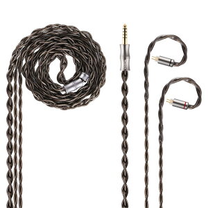 NICEHCK DuskSky CzP[u AbvO[hP[u 0.78mm 2pin 4.4mm 6N₪ ܂̍ގ̍ hifiP[u _[NO[ p Cj P RlN^ E 1.2m DI