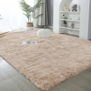 ラグマット カーペット 約2畳 おしゃれな北欧風シャギーラグ 全厚約5.5cm 洗えるラグ 極厚毛足約4cm ふわっとした手触り 防音絨毯 厚手じゅうたん 滑り止め付き オールシーズン快適に使用 長