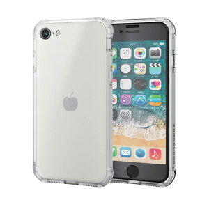 GR(ELECOM) yKXtBtz GR iPhone SE3 3 / SE2 2 / 8 / 7 p P[X ϏՌ Ռz ČRMILKi擾 ϖh~ Yی LYh~ VL[NA PMWA22SZEROT3MC