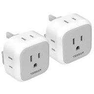 変換プラグ bfタイプ 海外用変換プラグ 2個セット TESSAN 変換器 コンセント変換 電源変換アダプター イ…