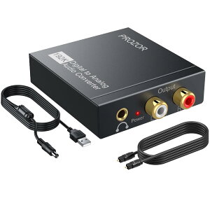 PROZOR 192KHz fW^ AiOϊ Ro[^[ DAC 3.5mm~jWbNt PS4 XBox HD DVDȂǑΉ