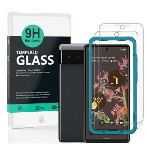 Ibywind �K���X�t�B���� Google Pixel 6 �p���� �K���X �ی� �t�B���� 2�� �ȒP�����L�b�g�t��