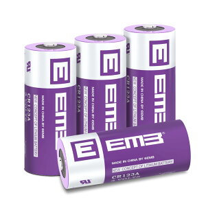 EEMB CR123A 3V `Edr 1700mAH [d CR17345 CR123 obe[ \ PTC یt J d  A[ X}[gZT[Ȃǂ (4)