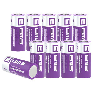 EEMB CR123A 3V `Edr [d CR17345 CR123 obe[ \ PTC یt J d  A[ X}[gZT[Ȃǂ (10)