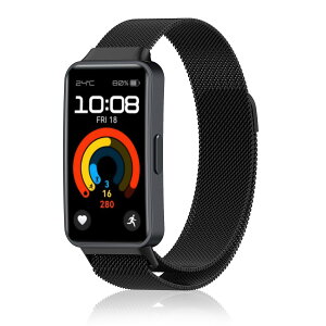 [AiMaoo] �o���h Huawei Band 9/Huawei Band 8 �Ή� �����o���h �X�e�����X�| ���C�t�� �X�|�[�c�o���h �}�O�l�b�g�� ������� ���߉\ �����x���g �X�g���b�v Huawei Band 9/Huawei Band 8 �p (�u���b�N)