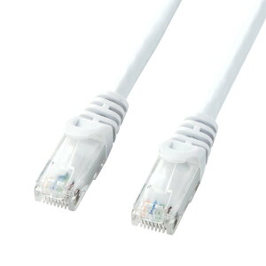 TTvC(Sanwa Supply) CAT6LANP[u fp (2m) UTP 1Gbps/250MHz RJ45 c܂h~ zCg LA-Y6-02W