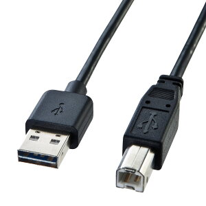 �T�����T�v���C(Sanwa Supply) ���ʑ}����USB�P�[�u��(A-B �W��) 2m �u���b�N KU-R2