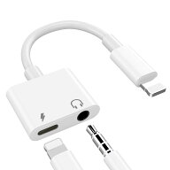TOMPOL MFi iPhone ライトニング イヤホンジャック IOS16対応 2IN1 充電 音楽を聴く 変換アダプタ 内臓チ…
