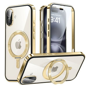iPhone 16 p  MagSafeΉ P[X ACtH16 A~op[ 360°]X^h Uovon X}zP[X ACz16 Sʕی Jo[ JYی CX[dΉ bN@\ E S[