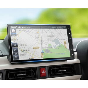 ruiya PET製フィルム 2022新型 ダイハツ NMZN-Z72DS 専用 ナビ 保護フィルム 10インチ ムーヴ キャンバズ ディスプレイ フィルム アクセサリー 汚れ防止 4H 貼付簡単 2枚入り カスタム パーツ