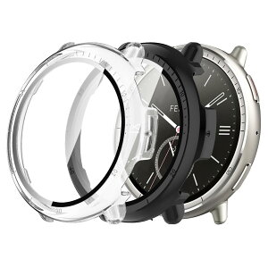 �y2���Z�b�zFor Amazfit Active 2 �P�[�X �t�B����+PC�t���[�� ��̌^ Mosasa Amazfit Active 2 �p �h���h�o �ی�P�[�X �S�ʕی� �����ȒP �����ߗ� �w��h�~ �����K���X �ی�t�B���� �t�F�C�X�J�o�[�Z�b