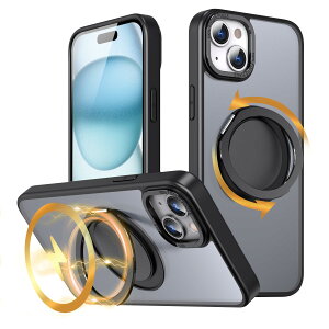 KWATUNG ݊i P[X iphone 15 Ή P[X magsafeΉ 360°]X^h phone15 p P[X CX[d ACtH15 pP[X wh~ X}zP[X iphone 15 Ή }Olbg ϏՌ 
