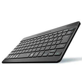 NAエレコム Bluetoothキーボード 超薄型 充電式 マルチペアリング対応(3台同時ペアリング) ブラック iPad pro 2020 TK-SLP01BK/EC