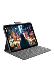 NAロジクール Logicool iPad 10.9インチ 第10世代 対応 キーボード付きケース Slim Folio iK1060GRA ワイヤレス Bluetooth キーボード 一体型 ケース 国内正規品 2年間メーカー保証 オックスフォードグレー