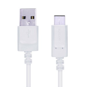NA�G���R�� USB TYPE C �P�[�u�� �^�C�vC (USB A to USB C ) 3A�o�͂Œ��}���[�d USB2.0�F�ؕi 3.0m �yiPhone15 �Ή����؍ρz �z���C�g MPA�[AC30NWH