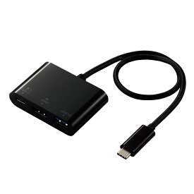 NAエレコム Type-Cドッキングステーション PD対応 充電&データ転送 Type-C×1 USB3.1(Gen1)×1 HDMI×1 ケーブル長30cm ブラック DST-C13BK