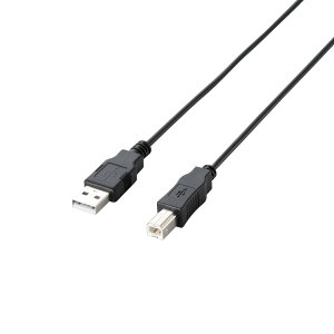 NA�G���R�� RoHS�w�ߏ���&���z���p�b�P�[�W �G�RUSB�P�[�u�� USB2.0 A-B�^�C�v 3m �u���b�N U2C-JB30BK